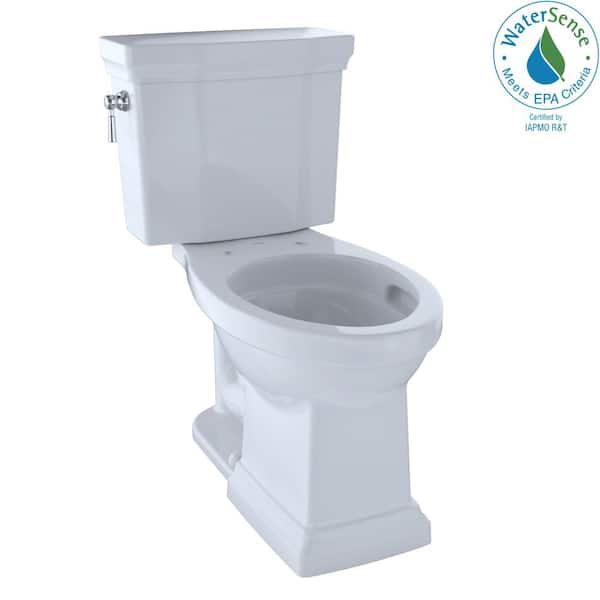 TOTO Promenade II 12 in. Rough In Two-Piece 1.28 GPF Single Flush Elongated  Toilet in Cotton White, SoftClose Seat Included MS404124CEFG#01 - The Home  Depot