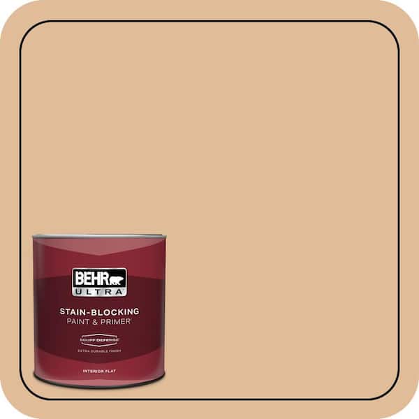 BEHR ULTRA 1 qt. #270E-3 Only Natural Extra Durable Flat Interior Paint & Primer