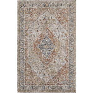 Ivy Rust 5 ft. x 8 ft. Boho Moroccan Area Rug