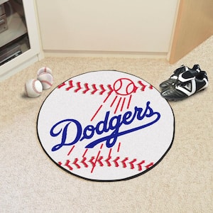 MLB Los Angeles Dodgers Photorealistic 27 in. Round Baseball Mat