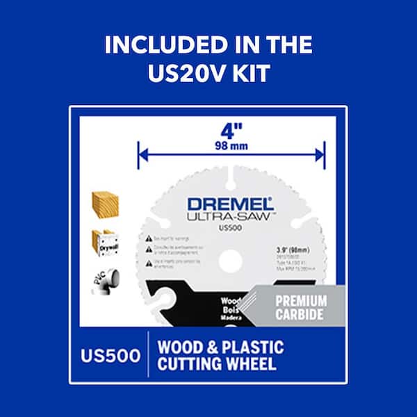 Dremel - 20V Max Ultra-Saw Cordless Compact Saw Kit (2 Batteries/ 1 Charger)