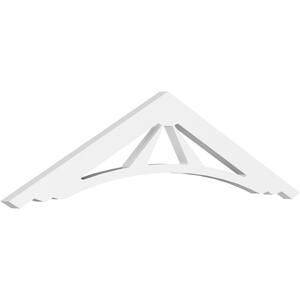 1 in. x 36 in. x 9 in. (6/12) Pitch Stanford Gable Pediment Architectural Grade PVC Moulding