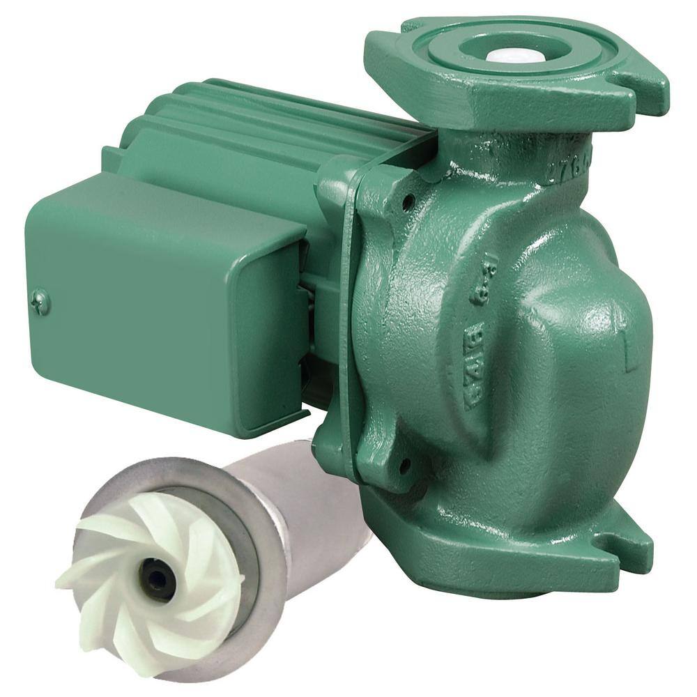 Taco Comfort Solutions 1/8 HP Cast Iron Circulator with Integral Flow Check  0010-F3-1IFC - The Home Depot