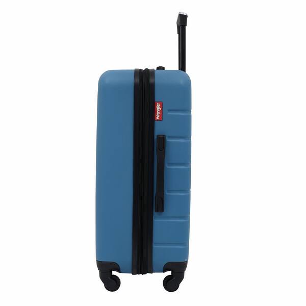 TCL Wrangler 3-Piece Blue Heaven Rolling Hard Side Luggage Set 360