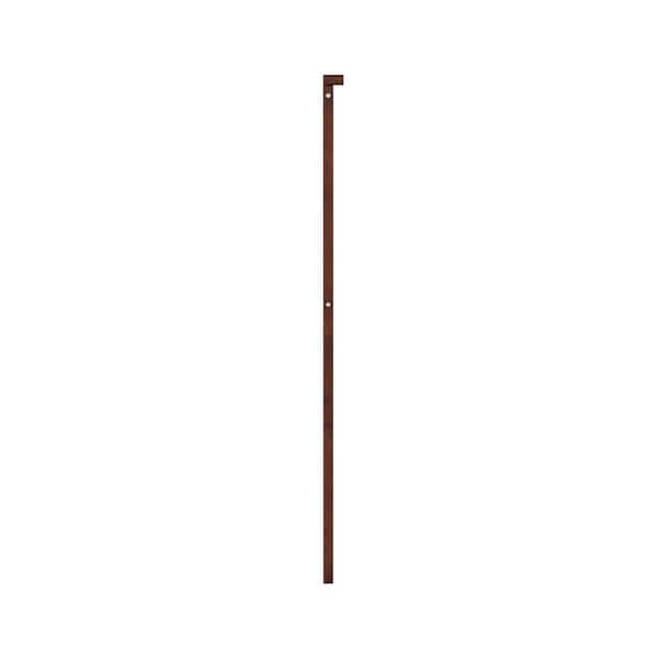 Madison Walnut Brown King Solid Wood Panel Headboard
