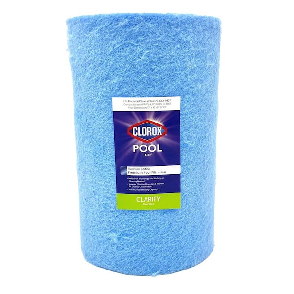 Clorox Platinum Edition 10 in. Dia Premium Pool Filter Cartridge Replacement for Predator 75, Pentair Clean and Clear 75