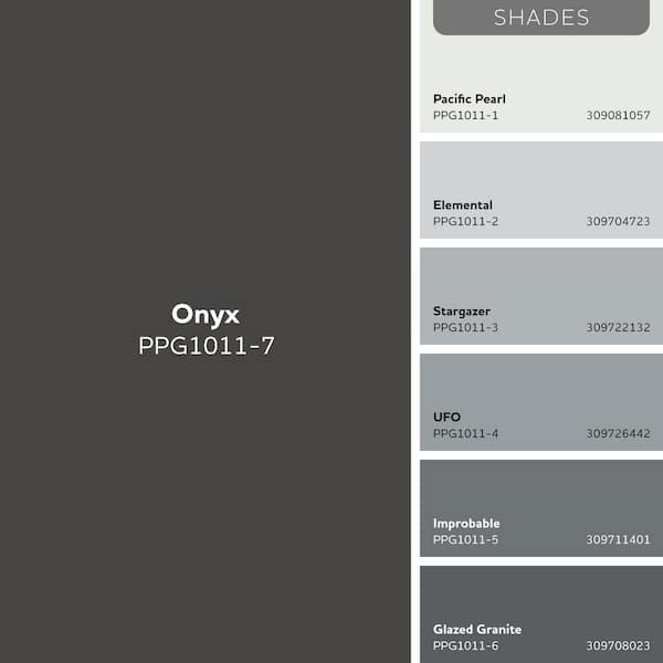 Glidden Premium 1 gal. PPG1011-7 Onyx Satin Interior Latex Paint