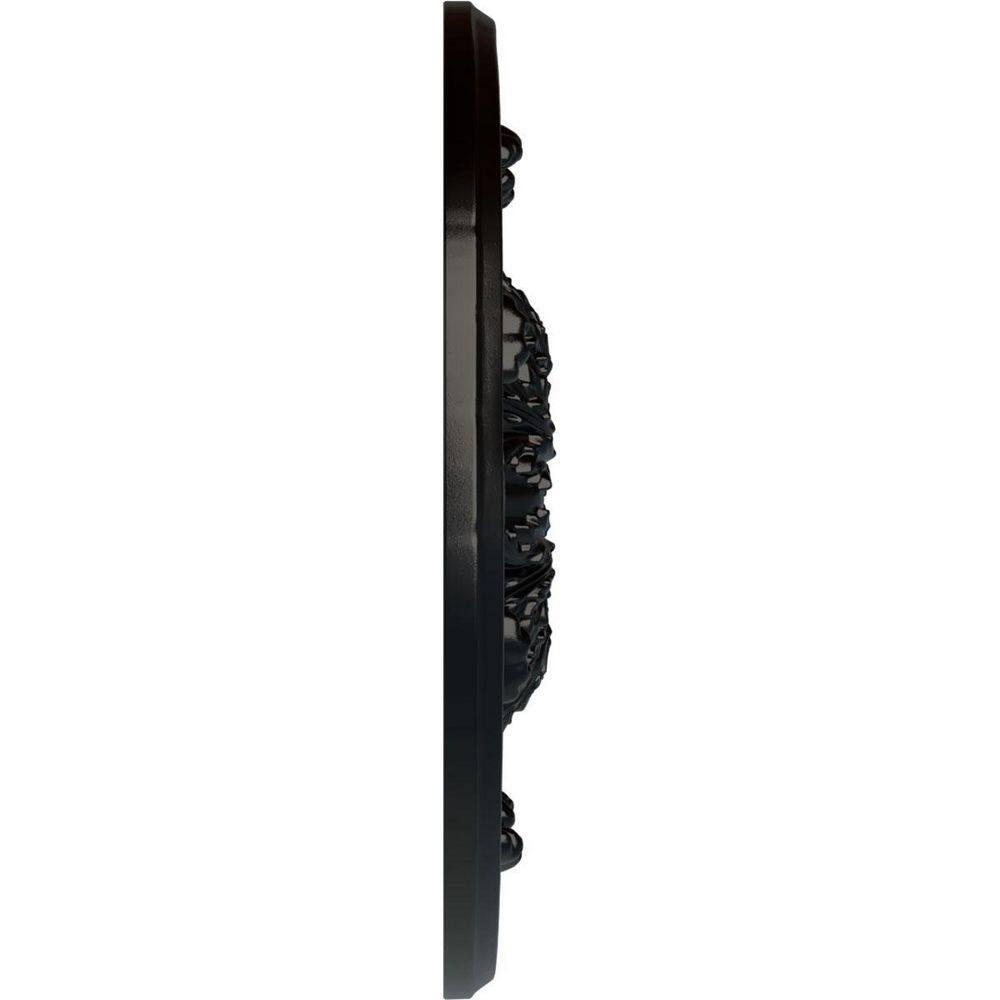 Jet Black Hand-Painted Polyurethane Ceiling Medallion