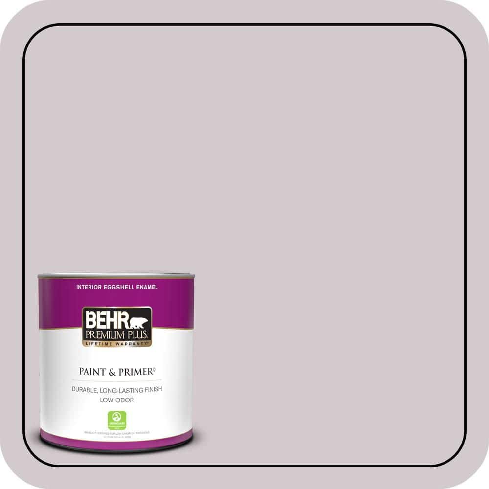 BEHR PREMIUM PLUS 1 qt. #N110-1 Dusty Lilac Eggshell Enamel Low