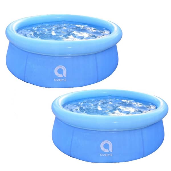JLeisure 5.5 ft. Round 20 in. D Inflatable Pool Set (2-Pack)