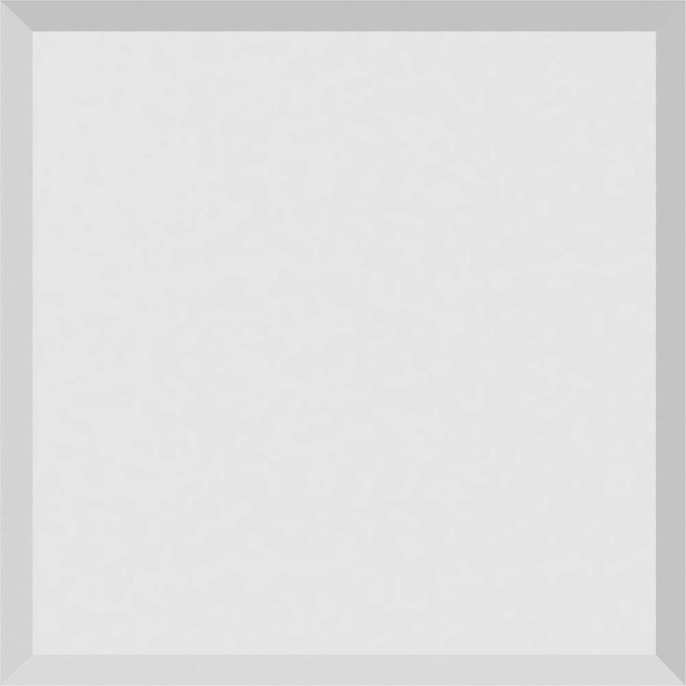 Unfinished White Square Architectural Rosette 5" x 5"