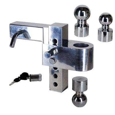 Class V Adjustable, aluminum alloy ball-mount with (3) hitchballs