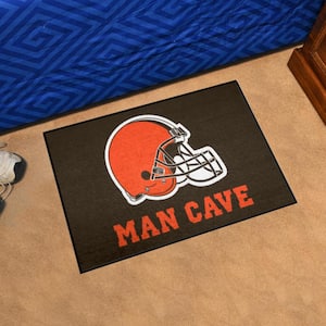 FANMATS NFL Cleveland Browns Brown 2 ft. Round Area Rug 17681 - The Home  Depot