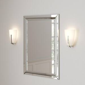 Sydney 1-Light Polished Nickel Sconce with Etched White Glass Shade