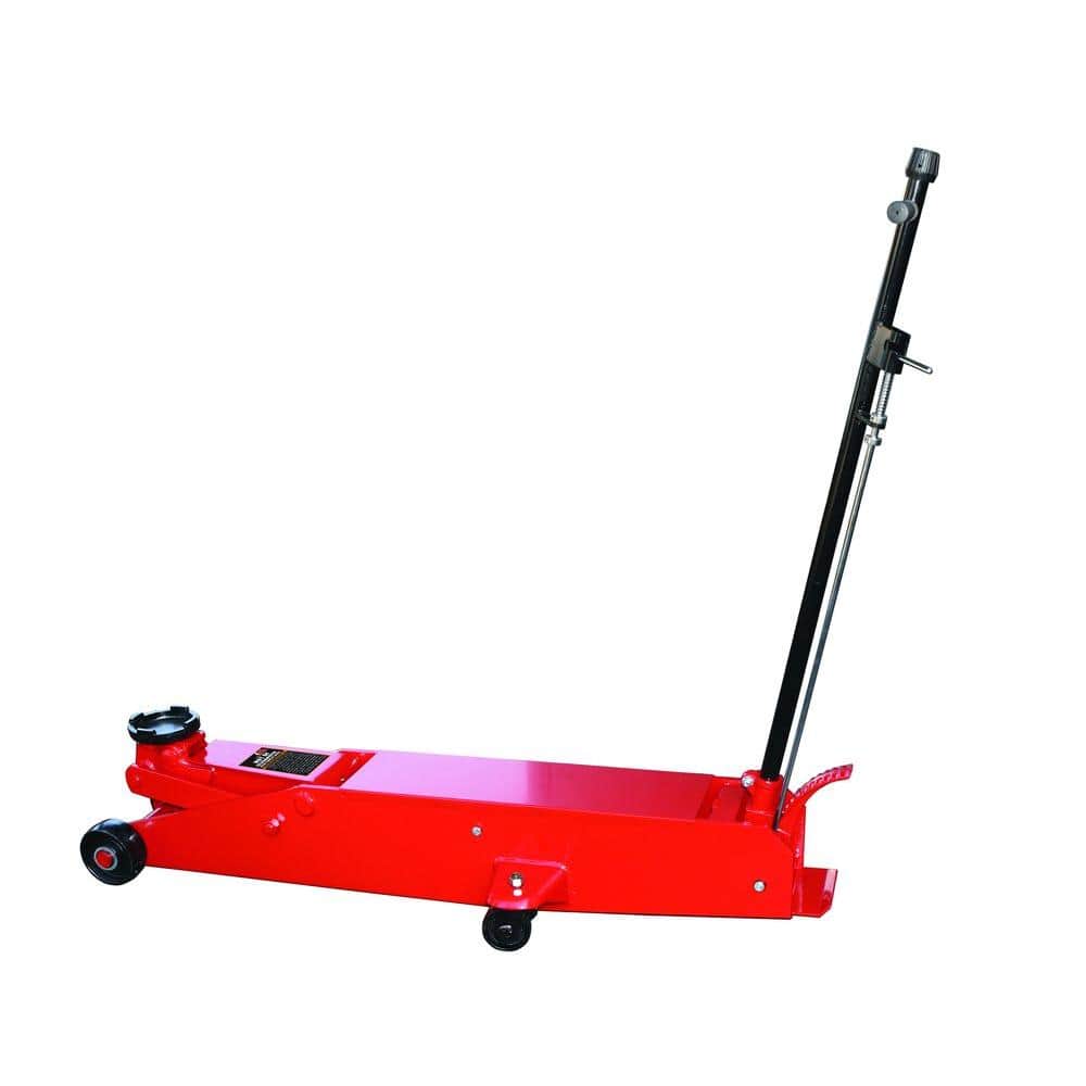 Big Red 10-Ton Heavy-Duty Long Frame Floor Jack with Foot Pedal