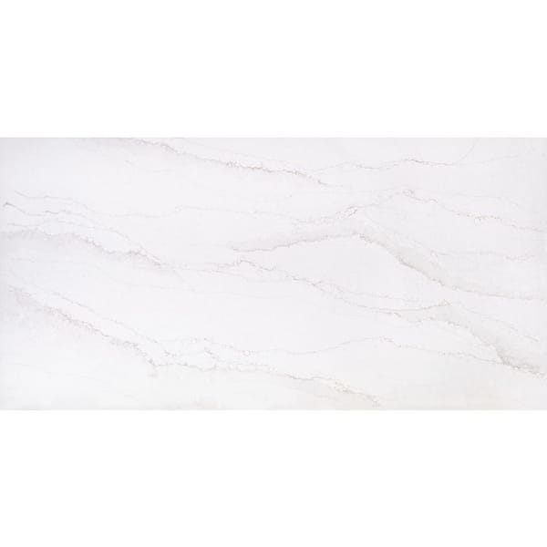 4 in. x 4 in. Quartz Countertop Sample in Cloud Ridge