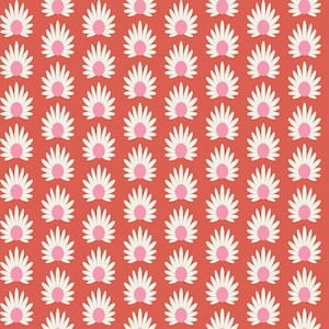 Red Valentino Fleur Matte Vinyl Peel and Stick Wallpaper