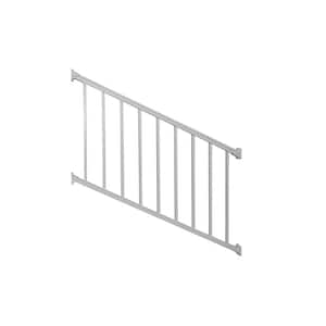 Stanford 42 in. H x 72 in. W Textured White Aluminum Stair Railing Kit