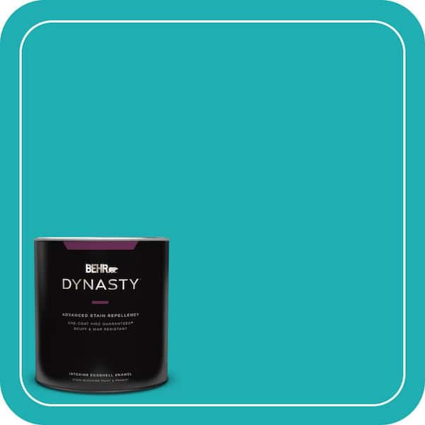 BEHR DYNASTY 1 qt. Home Decorators Collection #HDC-SP16-06 Larkspur Blue Eggshell Enamel Interior Stain-Blocking Paint & Primer