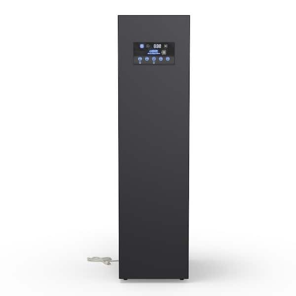 59 3⁄16 in. Steam Dryer Closet REMOVE WRINKLES Sanitize Deodorize Refresh Slim110V in Black
