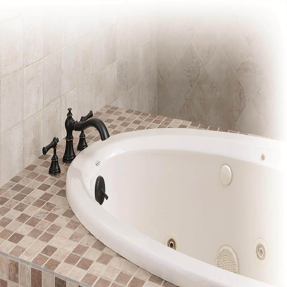 Oil Rubbed Bronze Two Handle Roman Tub Faucet