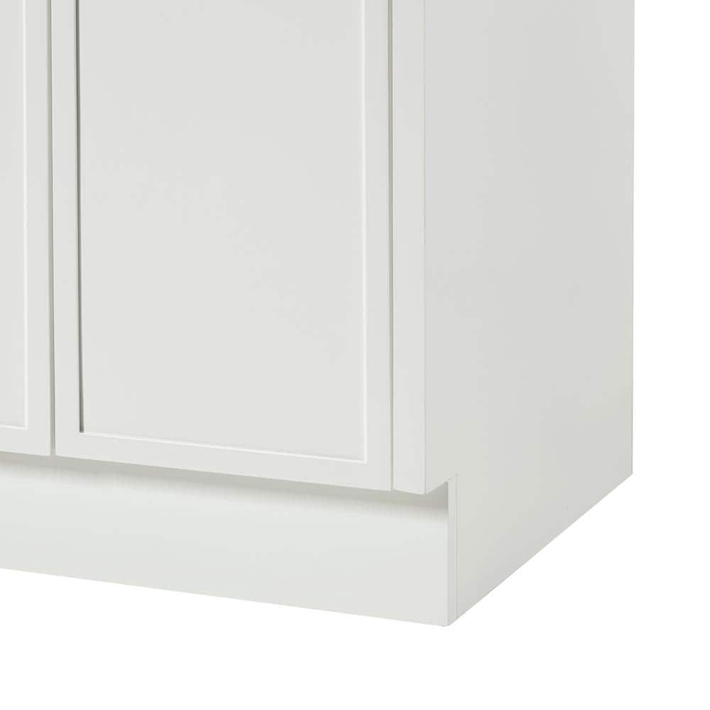 Kelly 66" White Wood Double Freestanding Vanity Cabinet