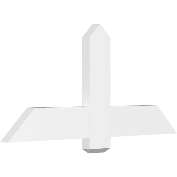 Ekena Millwork Eugene 48 in. W x 22 in. H x 2 in. D Signature Polyurethane Bracket