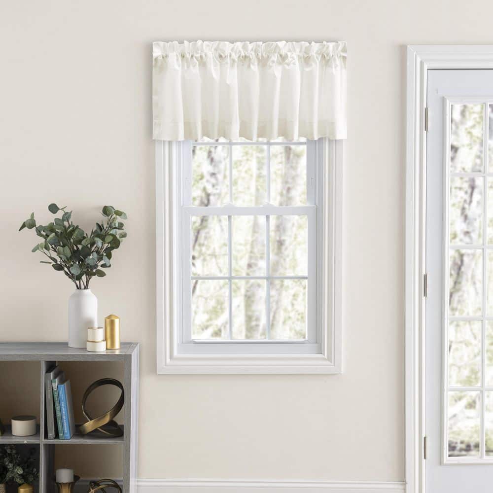 Natural Classic Tailored Rod Pocket Valance 86" x 15"