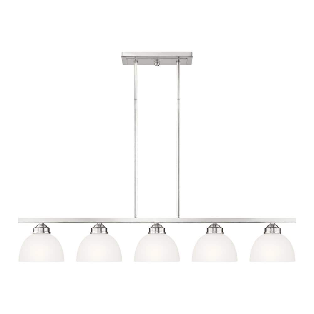 Livex Lighting Somerset 5 Light Brushed Nickel Island 4227-91 - The ...