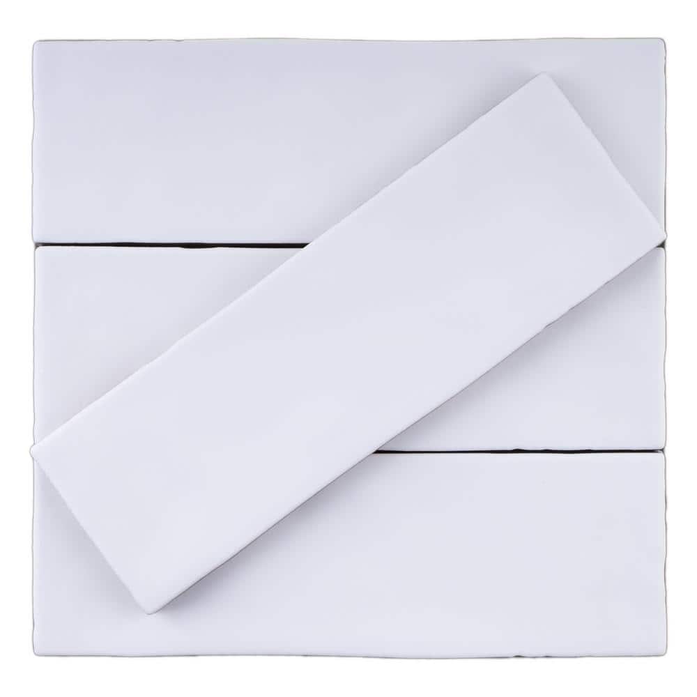 Blanco White Matte Porcelain Rectangular Wall and Floor Tile
