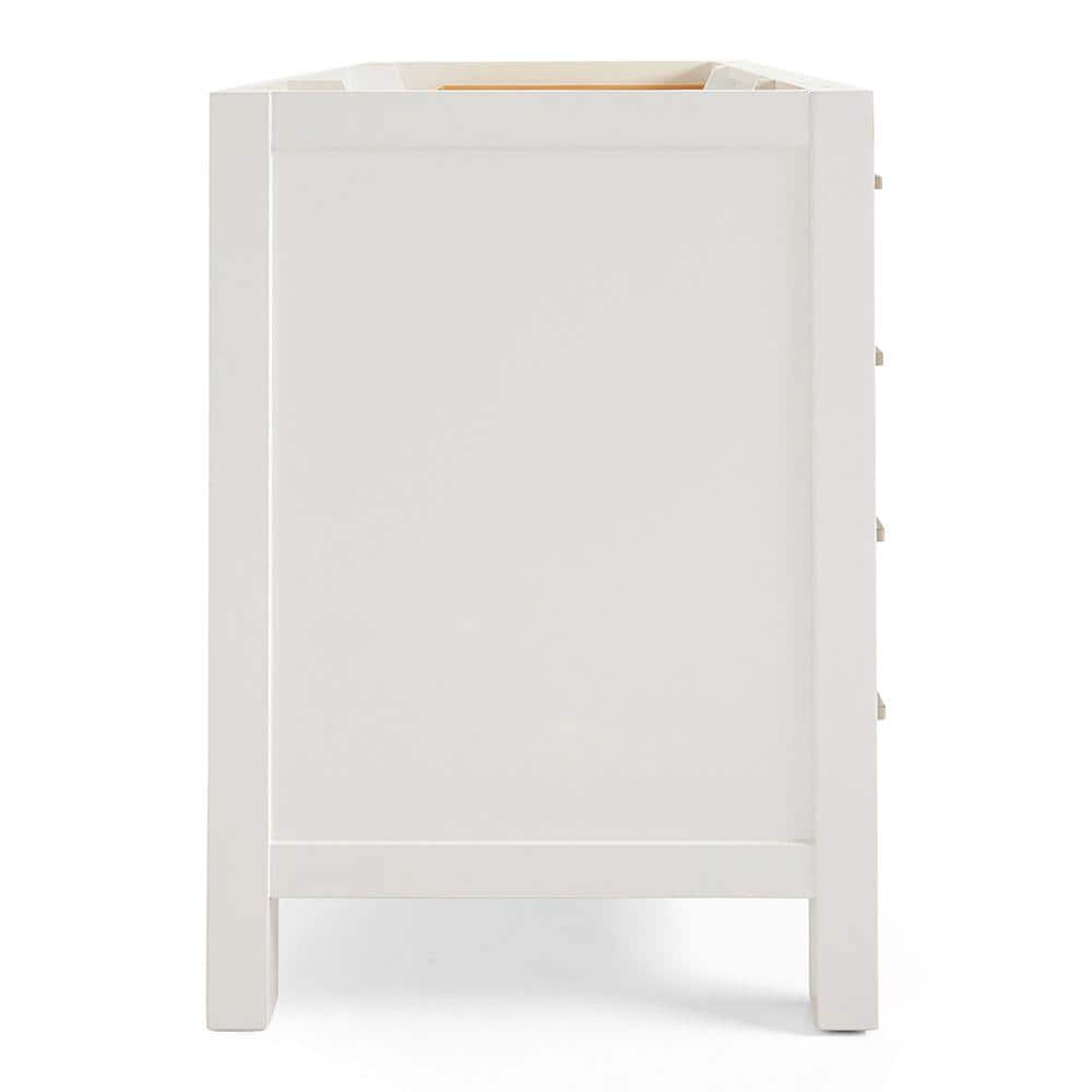 Cambridge 48" White Solid Wood Freestanding Vanity Cabinet
