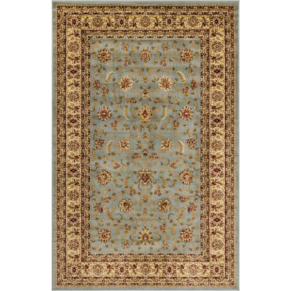 Unique Loom Voyage St. Louis Light Blue 5' 0 x 8' 0 Area Rug