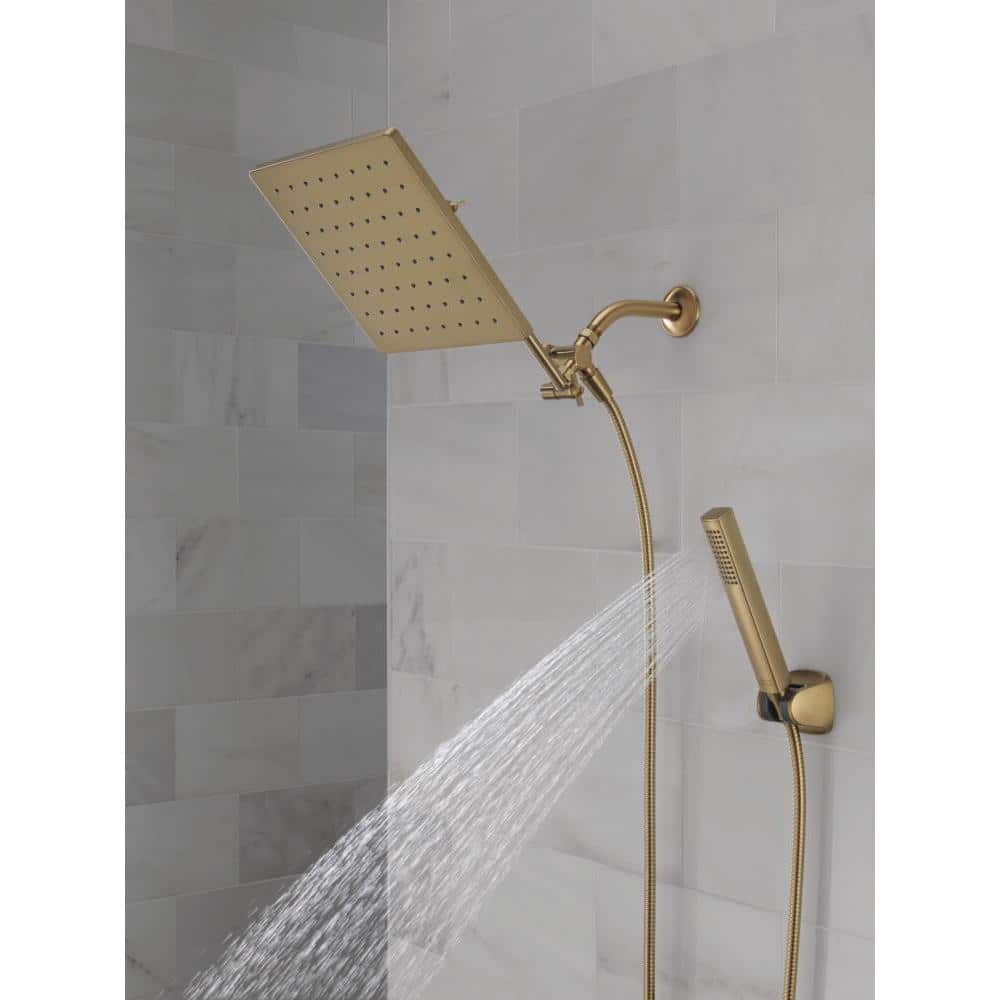 Champagne Bronze 10-inch Raincan Shower Head and Handheld Combo