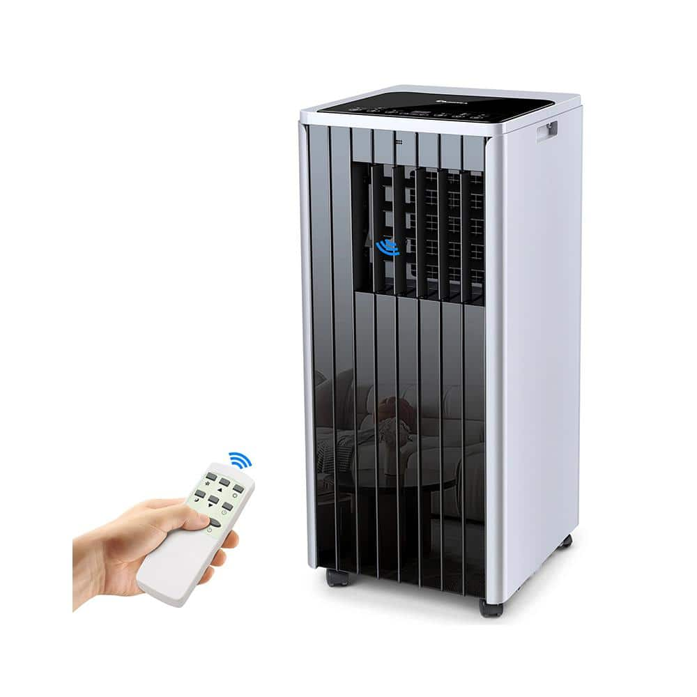 10,000 BTU 5 in 1 Portable Air Conditioner Cools 250 sq. ft. with Cool, Dehumidifier, Fan Mode, Sleep Mode, 24H Timer -  Aoibox, SNSA17-2FAN024