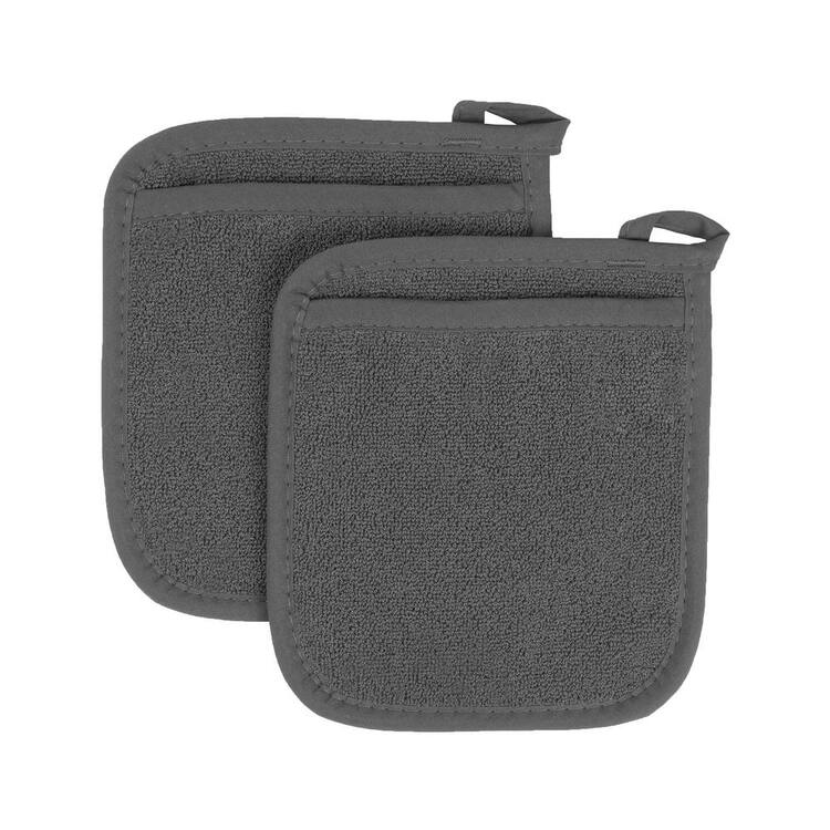RITZ Graphite Royale Terry Cotton Pocket Mitt (2-Pack)