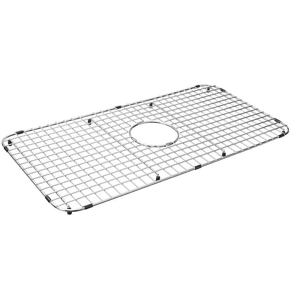 SERENE VALLEY 28.07-in x 13.94-in Center Drain Heavy-Duty Stainless Steel Sink Grid SVM2814C