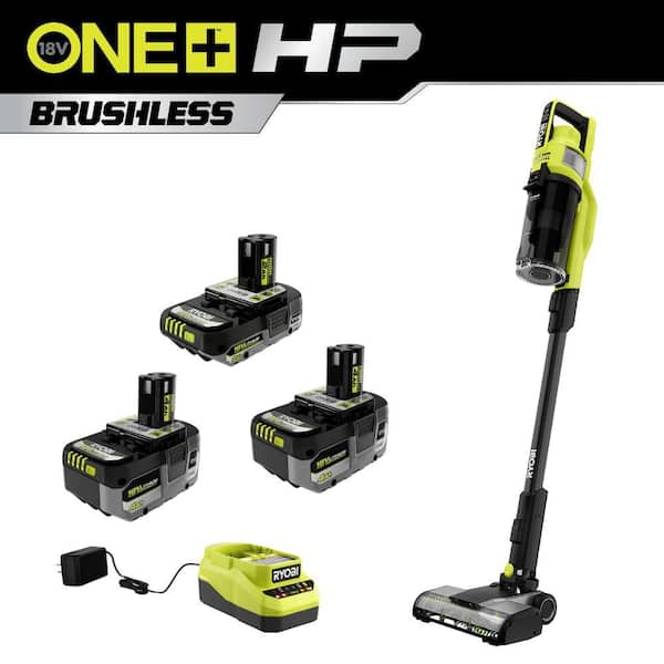 RYOBI ONE+ 18V HIGH PERFORMANCE Kit w/ (2) 4.0 Ah Batteries, 2.0 