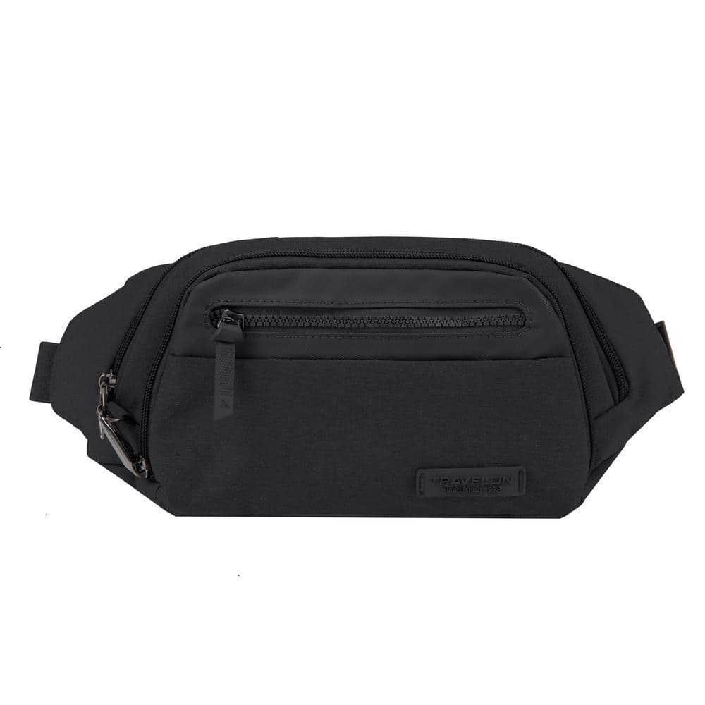 10.5 in. H Anti-Theft Metro Black Waistpack