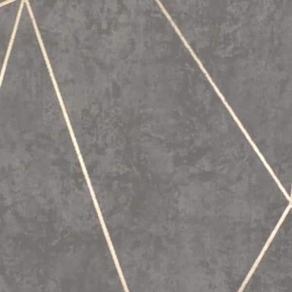みやび　アート2種 NW3502 Modern Metals Nazca Wallpaper - Dark Grey/Gold – US