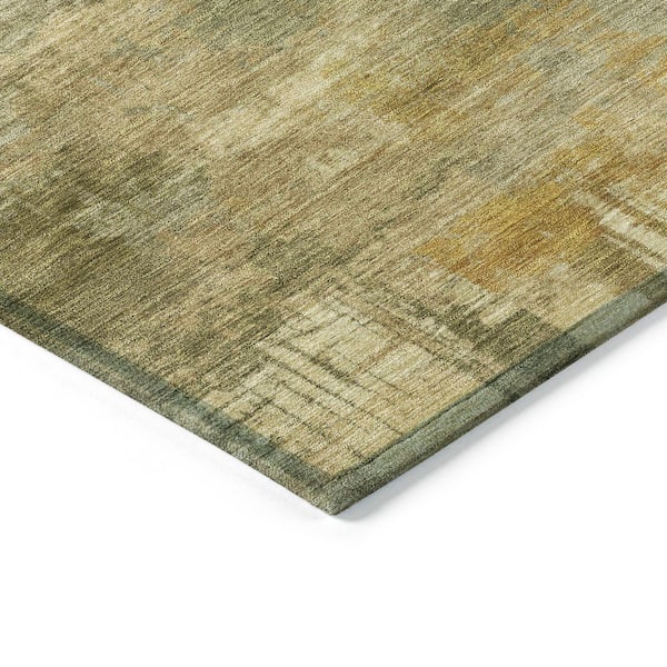 Chantille Machine Washable Indoor/Outdoor Abstract ACN2069 Khaki 10 ft. x 14 ft. Area Rug