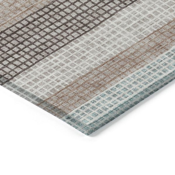 Chantille Machine Washable Indoor/Outdoor Abstract ACN2008 Taupe 2 ft. x 3 ft. Accent Rug