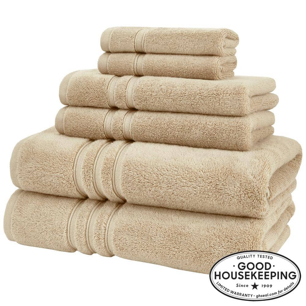 Home Decorators Collection Turkish Cotton Ultra Soft White 6-Piece Bath  Towel Set NHV-8-0615WH6 - The Home Depot