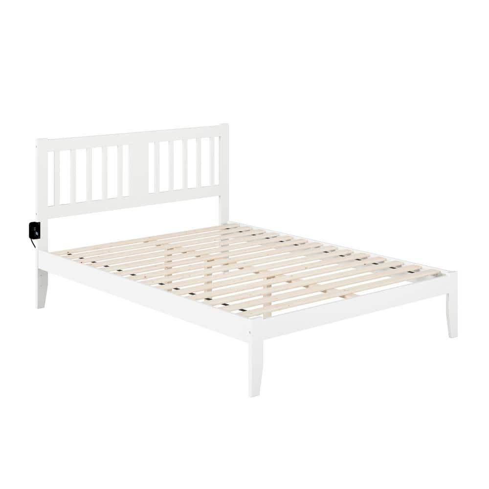 AFI Tahoe Queen Bed with USB Turbo Charger in White AG8910042 - The ...