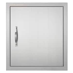 Single Outdoor Kitchen Door 18 in. W x 20 in. H BBQ Access Door Stainless Steel Flush Mount Door