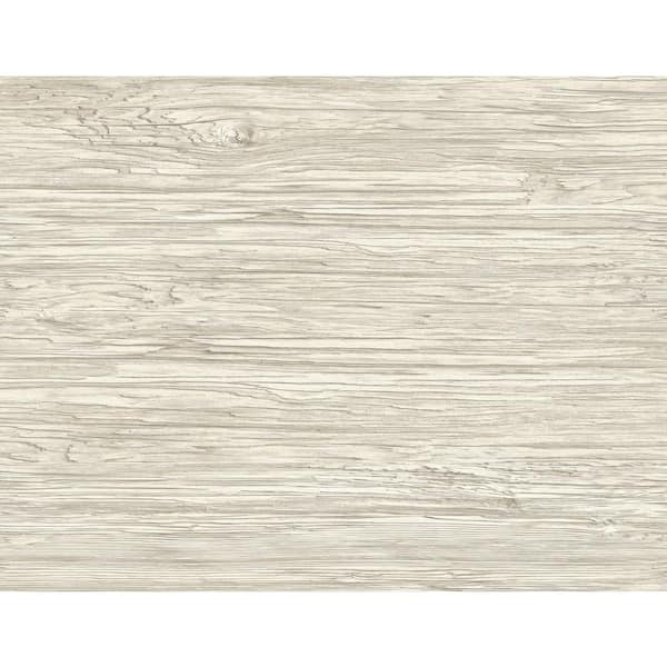 LILLIAN AUGUST Luxe Retreat Hazelwood Washed Shiplap Embossed Vinyl Unpasted Wallpaper Roll (60.75 sq. ft.)
