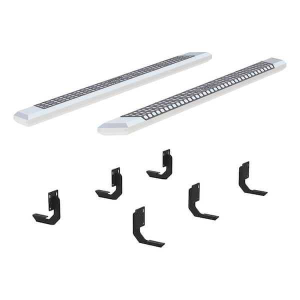 AdvantEDGE Chrome Aluminum 91-Inch Truck Running Boards, Select Ford F-250, F-350, F-450 Super Duty