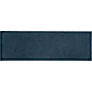 Bay Blue Beveled 4 in. x 12 in. Glossy Ceramic Subway Wall Tile (4.95 sq.ft./Case)