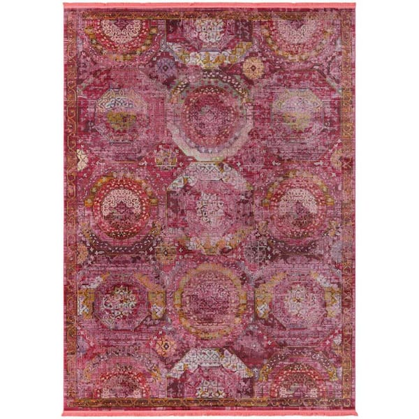 Unique Loom Baracoa Coppelia Pink 8' 0 x 11' 0 Area Rug