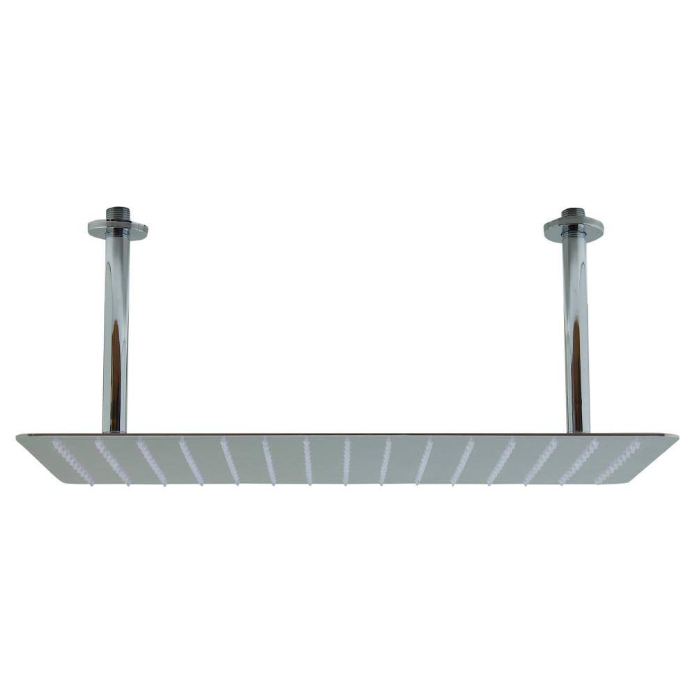 Ultra Thin 20-Inch Polished Stainless Steel Rain Shower Head