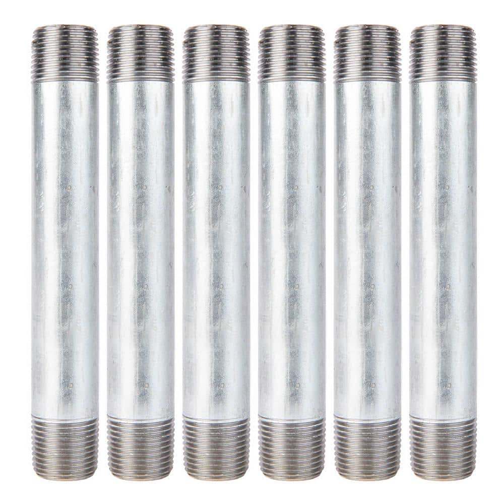 1/2 in. x 5-1/2 in. Galvanized Steel Nipple (6-Pack) price history on PriceWatchPro